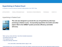 Tablet Screenshot of federalcourthyperlinking.org
